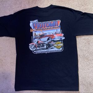 VINTAGE HARLEY DAVIDSON BIKER-BOB MOTOWN GRAPHIC T